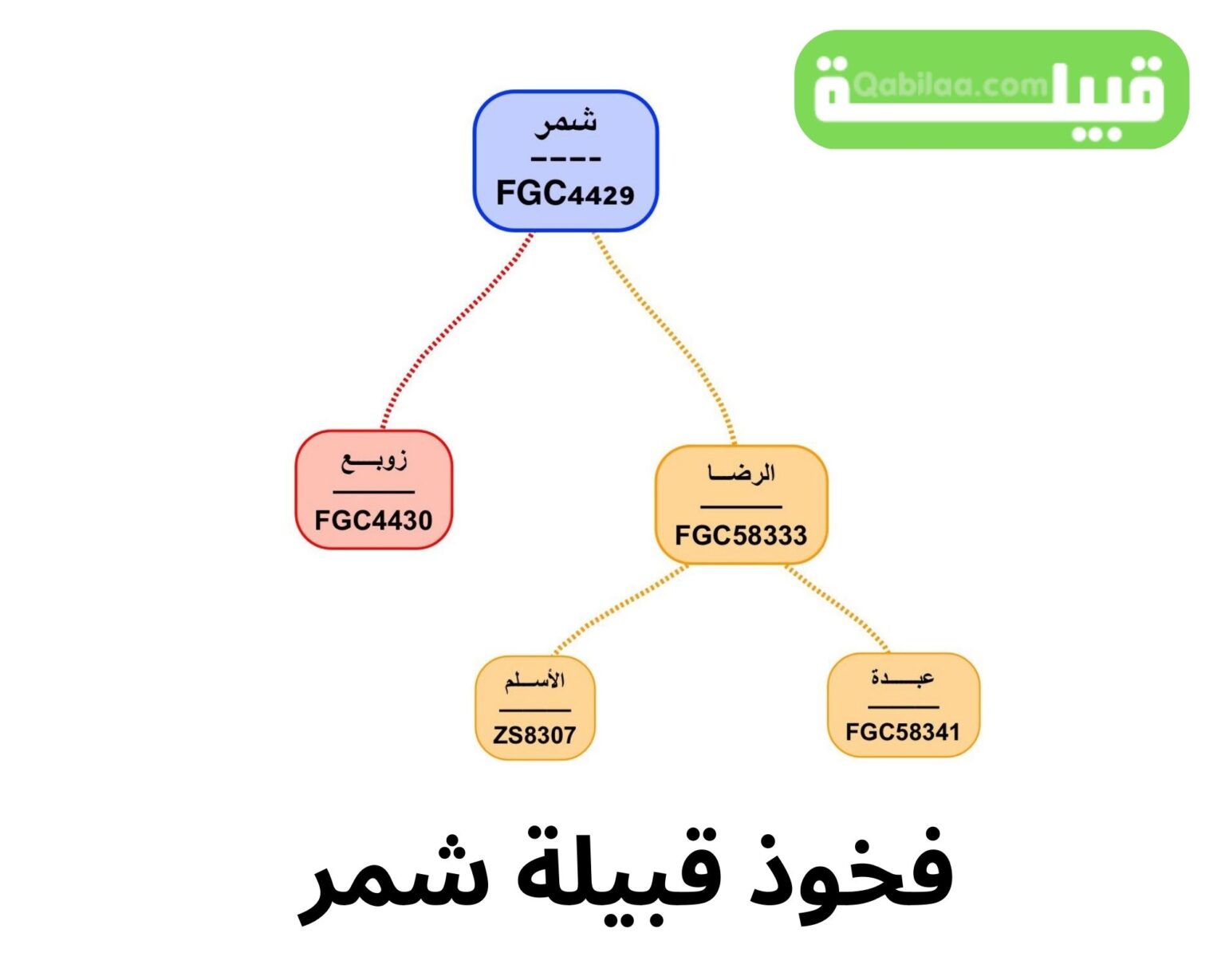 نسب قبيلة شمر الحقيقي - موقع قبيلة