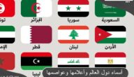 أسماء دول العالم وأعلامها وعواصمها باللغة العربية
