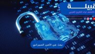بحث عن الأمن السيبراني قصير مع المراجع PDF