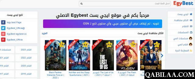 رابط موقع ايجي بست EgyBest الأصلي الجديد