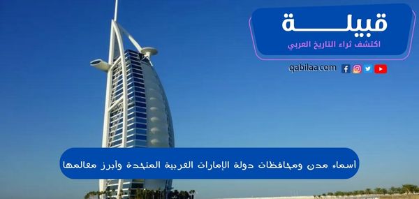 قائمة أسماء مدن الإمارات العربية المتحدة وأبرز معالمها