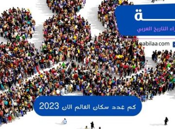 كم عدد سكان العالم الان 2023