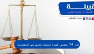 أبرز 14 محامي قضايا استثمار أجنبي في السعودية  