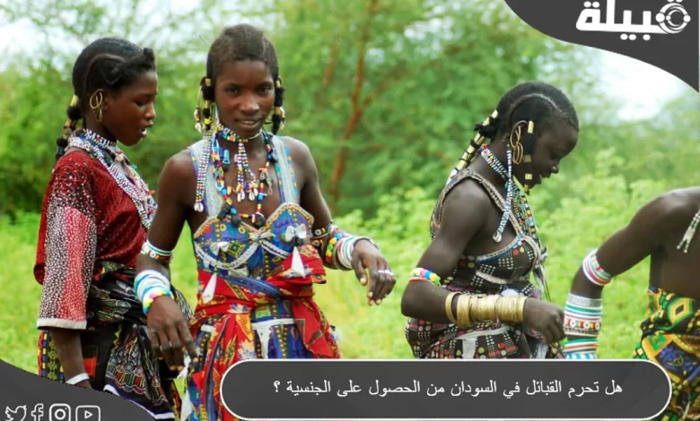 هل تحرم القبائل في السودان من الحصول علي الجنسية ؟