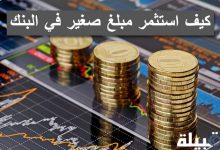 كيف استثمر مبلغ صغير في البنك