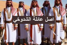 اصل عائلة الشدوخي وأسماء أهم 3 شخصيات من العائلة عائلة الشدوخي
